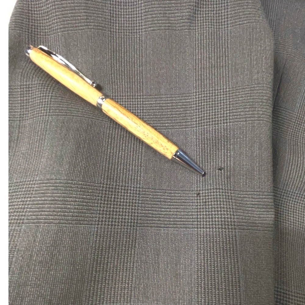 Corporate Image Tailored 42L Wool Blazer Mens Size Gray Glen Plaid Jacket *Flaw - Picture 6 of 10